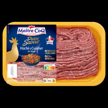 En Vendée, Maitre Coq propose du haché de dinde pour apporter du service et valoriser le rouge.