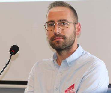 <em class="placeholder">Jérémy Choquet, éleveur, Ce que j’attends de l’IA est d’anticiper une chute de GMQ pour sortir un calibre récurrent.</em>