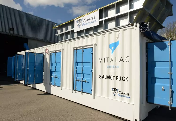 Transportable de port en port, le container Salmotruck va permettre de décontaminer des matières premières qui auparavant étaient détruites ou bien « recyclées » dans ...