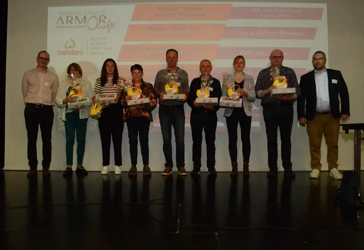 <em class="placeholder">Les trophées de la performance 2026 du groupement Armor Œufs remis aux éleveurs.</em>