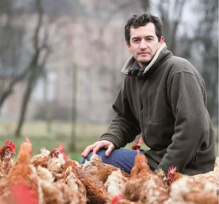 David Léger, secrétaire national volailles et œufs de la Fnab. « La production bio ne doit pas perdre son sens et doit être faite par des gens eux-mêmes convaincus. » © Fnab