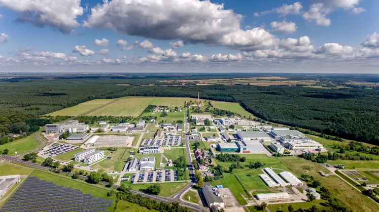 Le site de R&D d’IDT Biologika en Allemagne à Dessau-Rosslau où sera situé le nouveau centre d’innovation porcine de Ceva. © IDT Biologika