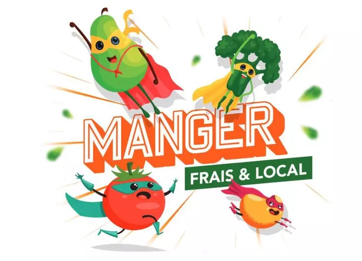 "Connectez-vous local », en plus de « Manger bien, manger mieux, manger  local ! »  © Agrilocal