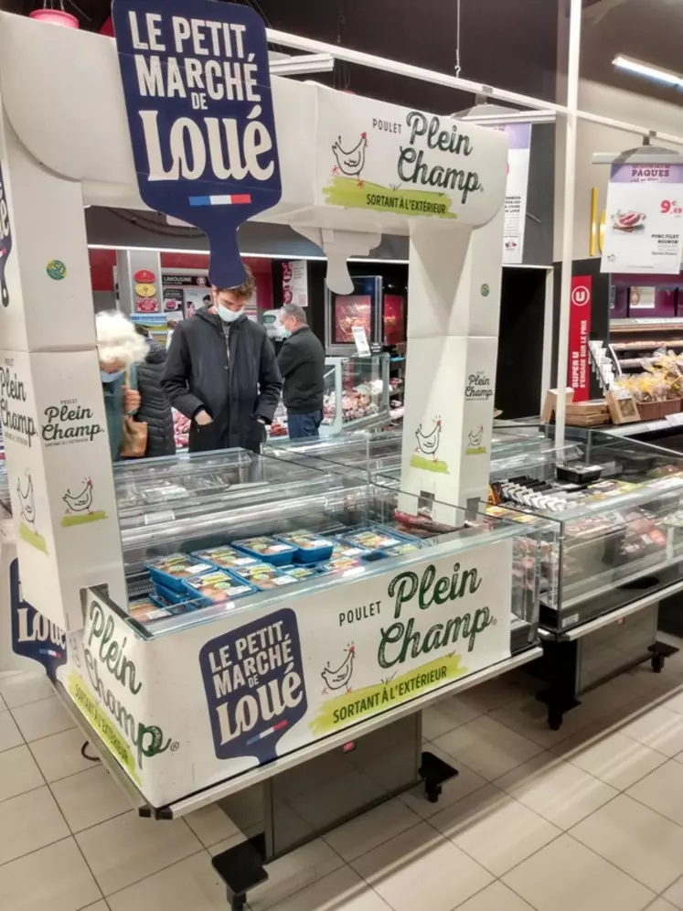 Après son lancement en mars 2020, « Le petit marché de Loué » a fait l'objet d'une campagne de mise en avant en avril dernier © P. Le Douarin