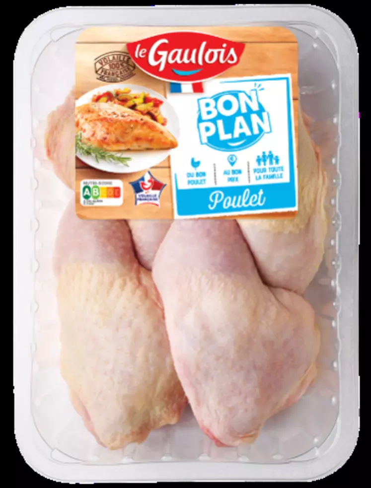 Une nouvelle gamme de poulet découpé 100 % français destinée à la famille et au "bon" prix.