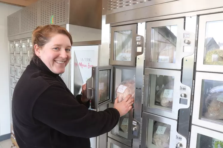 Le distributeur climatisé de la Ferme de Marie Jeanne est installé à Andel (22) depuis décembre 2022