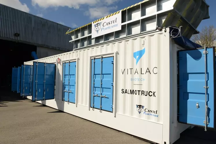 Transportable de port en port, le container Salmotruck va permettre de décontaminer des matières premières qui auparavant étaient détruites ou bien « recyclées » dans ...