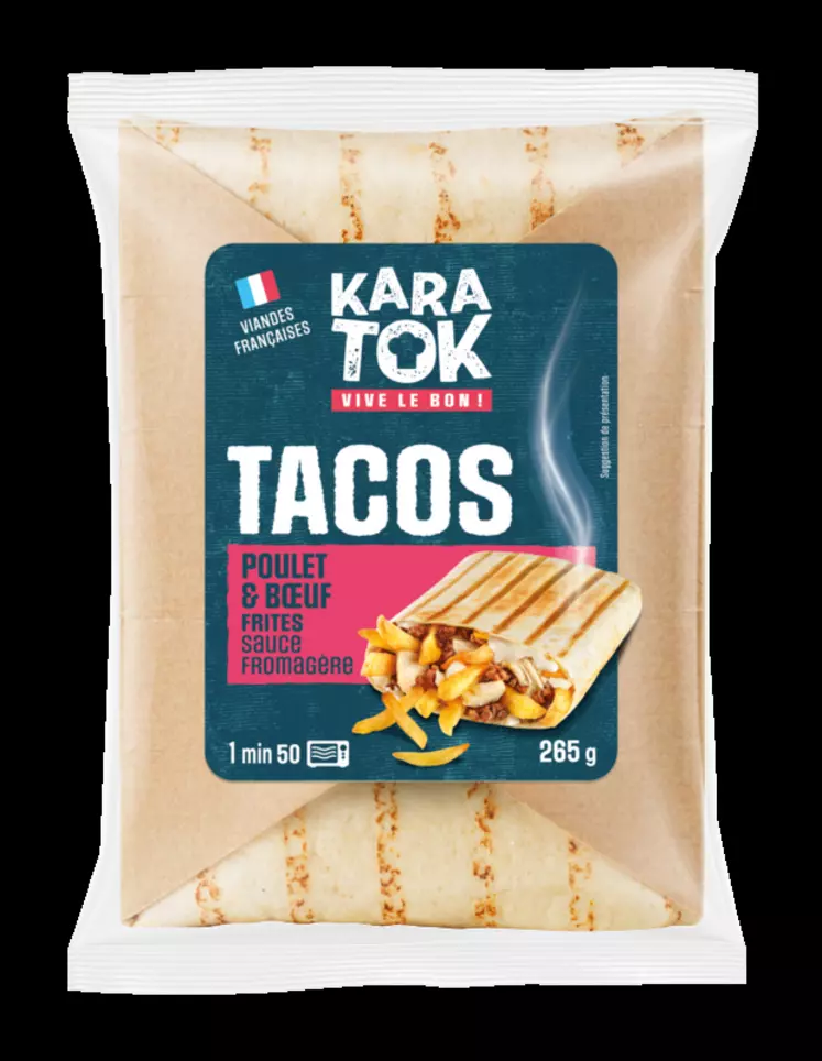 Le pôle Traiteur vient de lancer la marque de tacos Kara Tok pour être en phase avec les jeunes consommateurs.