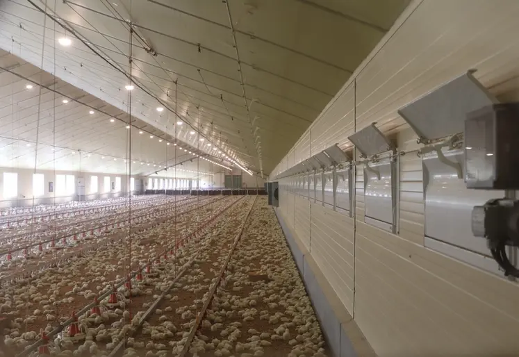 <em class="placeholder">Son bâtiment conçu en 2019 est équipé de fenêtres pour faire entrer la lumière naturelle et recouvert de panneaux photovoltaïques.</em>