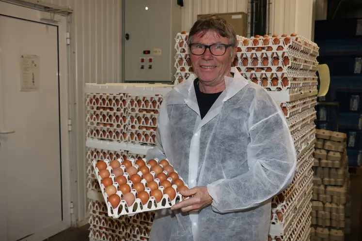 <em class="placeholder">Olivier Le Gal, installé à Moustoir-Ac dans le Morbihan : « En traitant les œufs des lots plus compliqués, la casserie nous aide à mieux maîtriser le risque de ...</em>