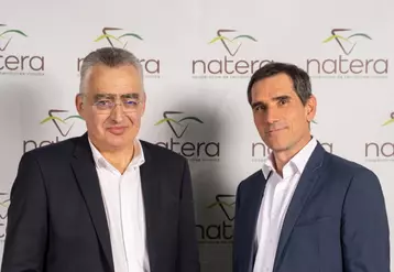 De gauche à droite, le binôme dirigeant de Natéra : Jean-Claude Virenque, futur président (ex Unicor) et Pierre-Olivier Prévot, futur directeur général (ex DG Capel)